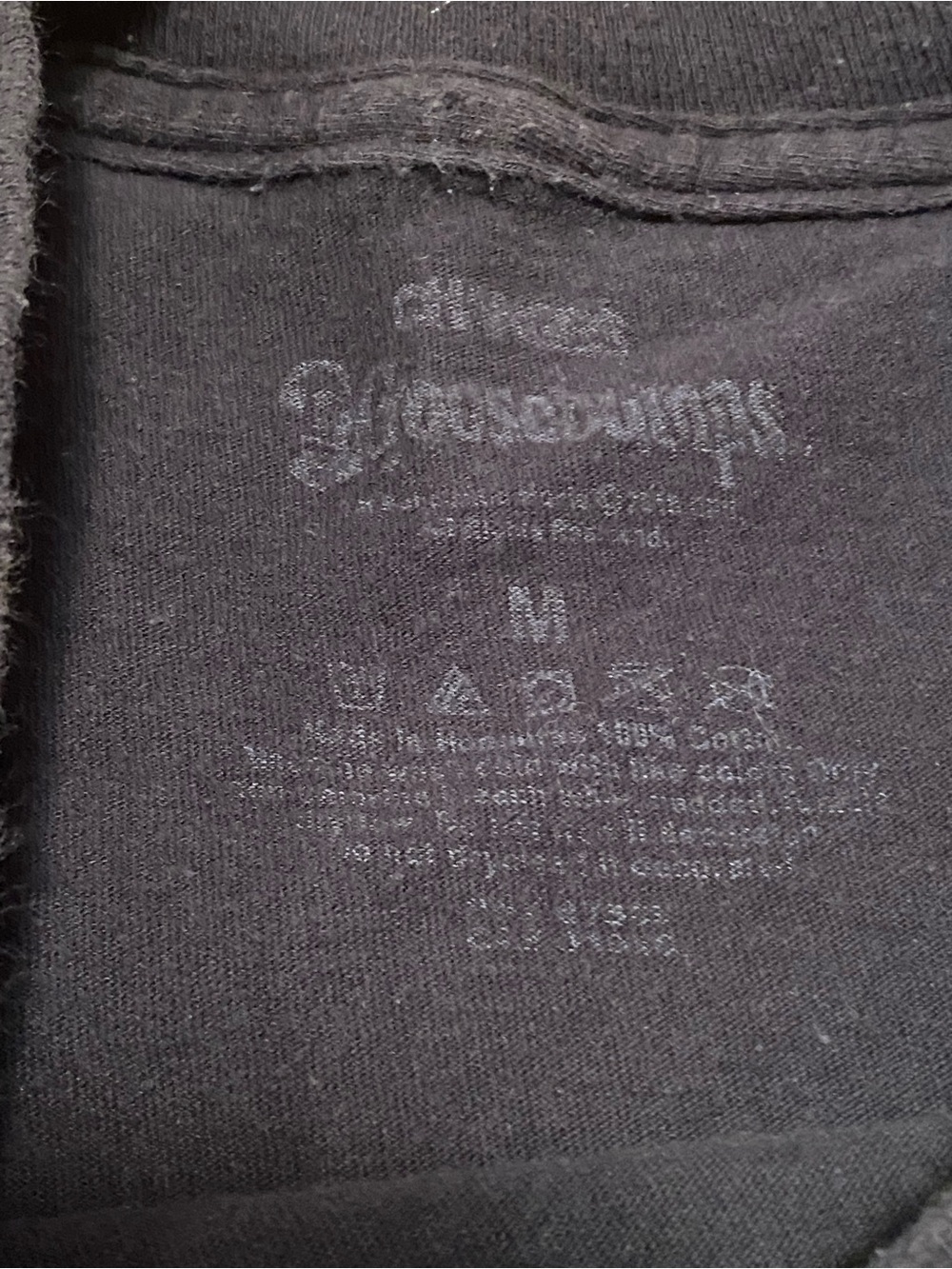 Goosebumps "Beware of Monsters" Black Graphic Tee - Picture 2 of 2